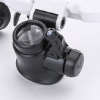 Adjustable LED Magnifying Glasses – Head-Mounted 8× / 15× / 23× Magnification for Precision Work & Hobbies