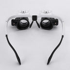 Adjustable LED Magnifying Glasses – Head-Mounted 8× / 15× / 23× Magnification for Precision Work & Hobbies