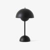 Image of Minimalist Flowerpot Table Lamp - Rechargeable Bedside Lamp & Cordless Design Mushroom Shaped Lamps