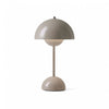 Image of Minimalist Flowerpot Table Lamp - Rechargeable Bedside Lamp & Cordless Design Mushroom Shaped Lamps