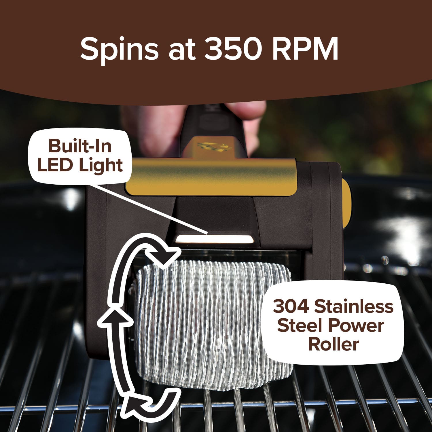 Grill Master™ Barbecue Grill Brush - Electric Clean Grill Cleaner