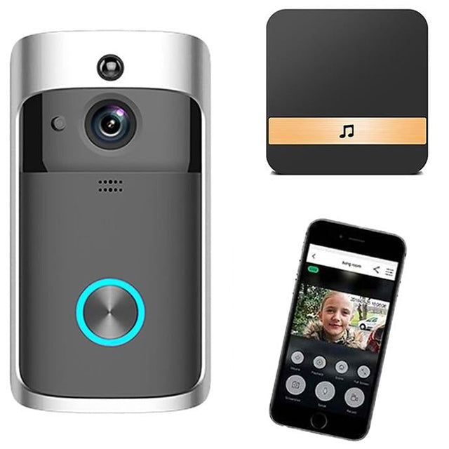 Wireless HD WiFi Video Doorbell | Night Vision, Two-Way Intercom & Motion Alerts for Home Security