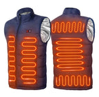 Mens Heated Gilet | Ultra-Thin Heated Vest, 9 Heating Zones & 8 Hours of Luxurious Warmth for Outdoor Activities