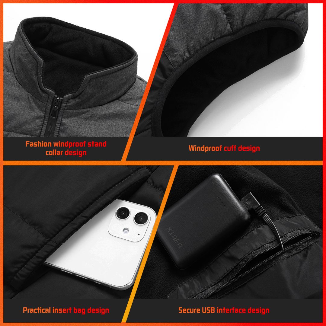 Heated Gilet with Battery Pack – Stylish Heated Vest for Ultimate Warmth for Men & Women