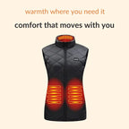 Women's Heated Waistcoat | 9 Heating Zones, Customisable Heat Settings & Lightweight for Cold Weather Activities