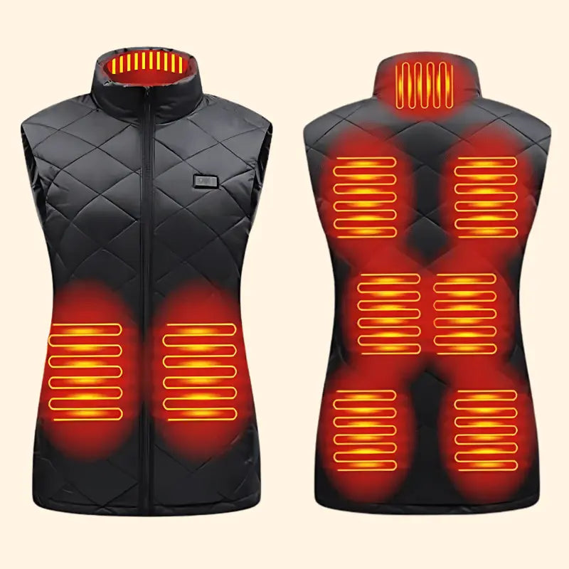 Women's Heated Gilet | 9 Heating Zones, Customisable Heat Settings & Lightweight Design for Cold Weather Activities