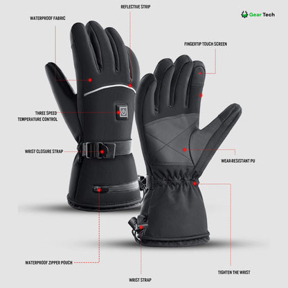 Heated Gloves for Raynaud’s & Arthritis UK – Rechargeable Waterproof Thermal Gloves with 3 Heat Levels for Pain Relief