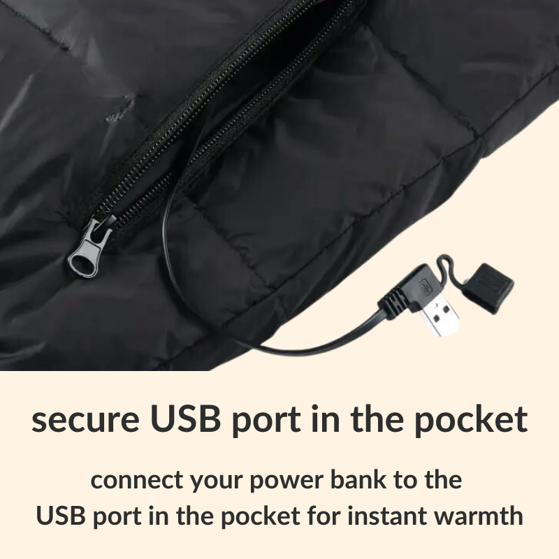 Men’s & Women’s Heated Jacket – Best Rechargeable Heated Puffer Coat, Lightweight Battery Heated Winter Jacket UK