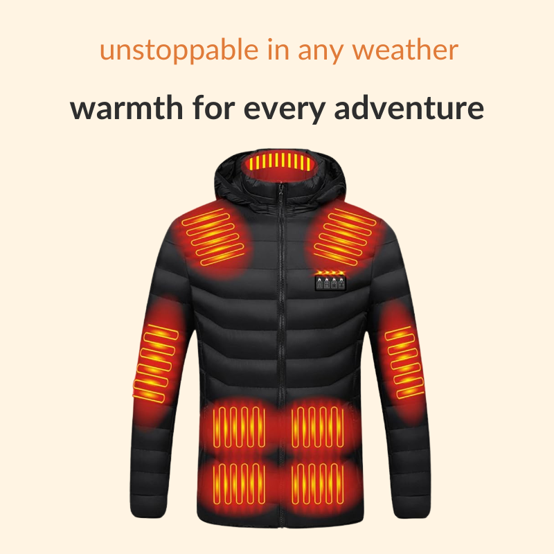 Men’s & Women’s Heated Jacket – Best Rechargeable Heated Puffer Coat, Lightweight Battery Heated Winter Jacket UK