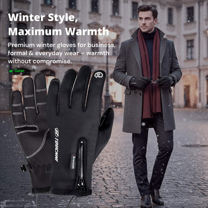 Heated Gloves for Men UK – Thermal Waterproof Winter Gloves with Heating & Touchscreen Grip