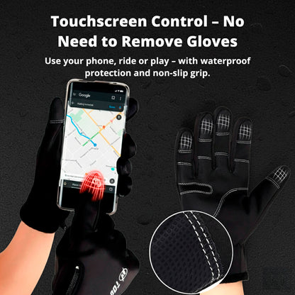 Heated Gloves for Men UK – Thermal Waterproof Winter Gloves with Heating & Touchscreen Grip