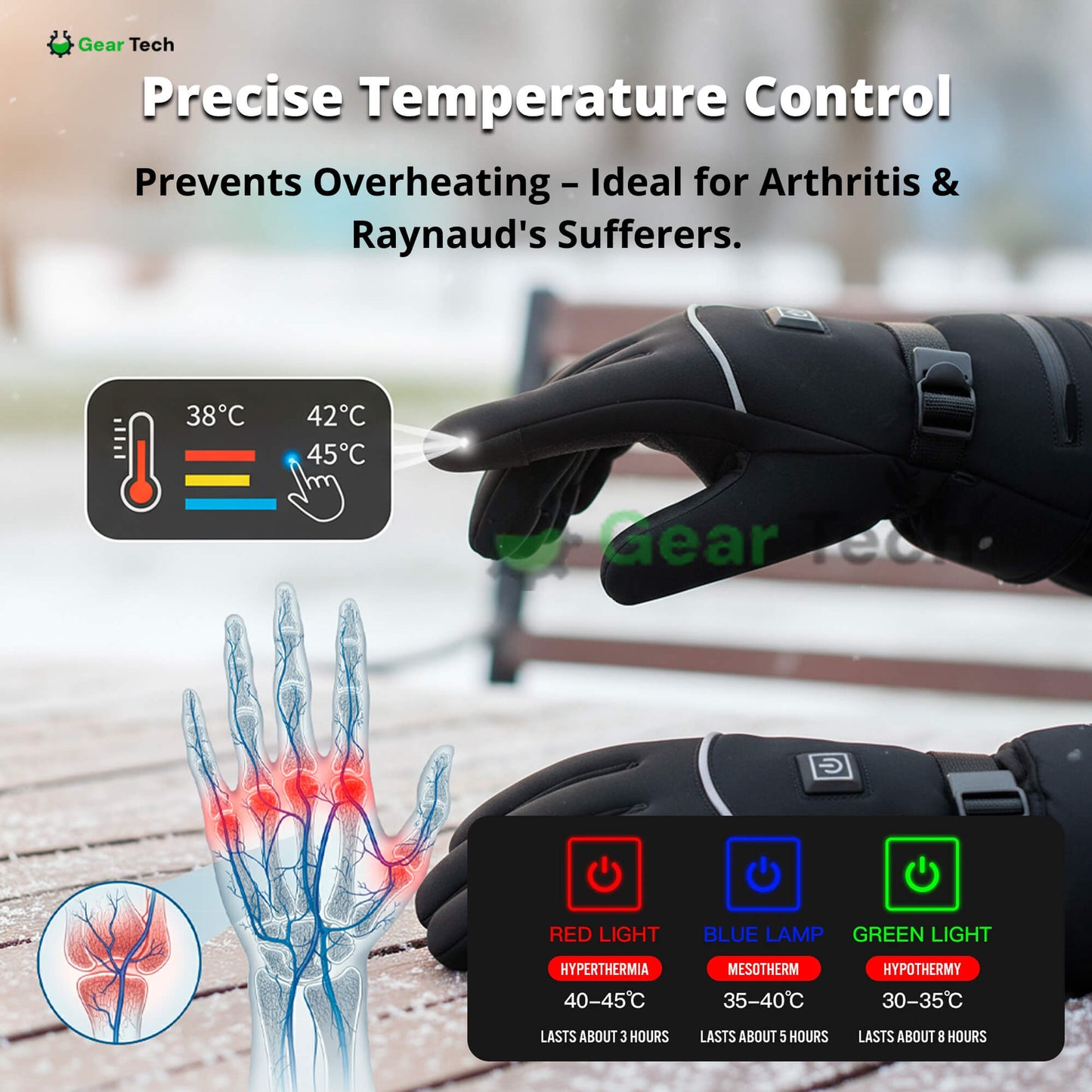 Heated Gloves for Raynaud’s & Arthritis