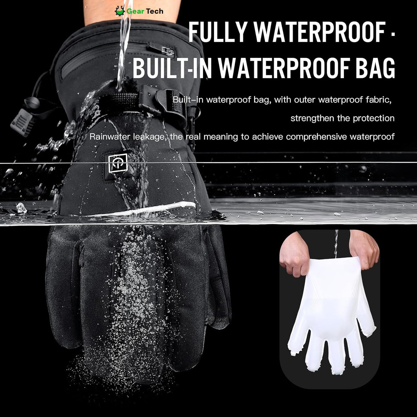 Heated Gloves for Raynaud’s & Arthritis UK – Rechargeable Waterproof Thermal Gloves with 3 Heat Levels for Pain Relief