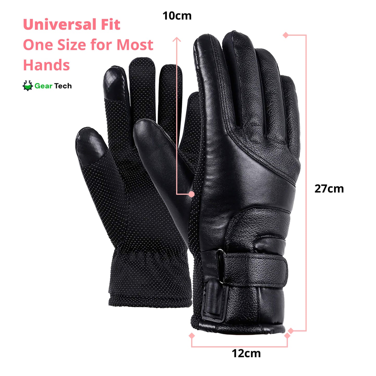 Heated Gloves for Women UK – Ladies Thermal Waterproof Winter Gloves with Touch Screen & USB Rechargeable Warm Design