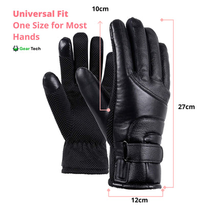 Heated Gloves for Women UK – Ladies Thermal Waterproof Winter Gloves with Touch Screen & USB Rechargeable Warm Design