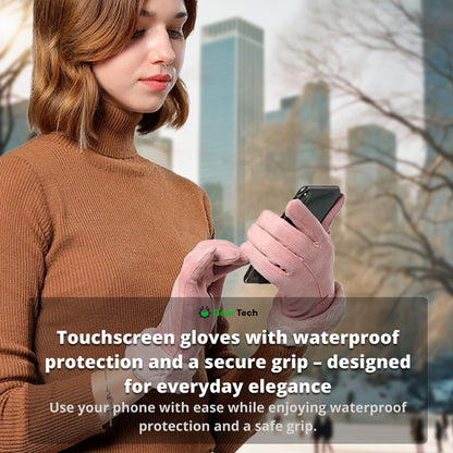 Heated Gloves for Women UK – Ladies Thermal Waterproof Winter Gloves with Touch Screen & USB Rechargeable Warm Design