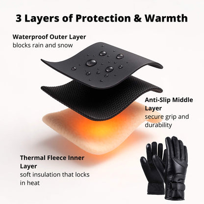 Heated Gloves for Women UK – Ladies Thermal Waterproof Winter Gloves with Touch Screen & USB Rechargeable Warm Design
