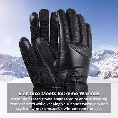 Heated Gloves for Women UK – Ladies Thermal Waterproof Winter Gloves with Touch Screen & USB Rechargeable Warm Design