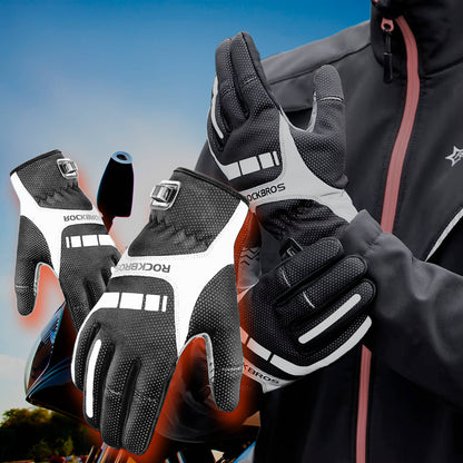 Heated Motorcycle Gloves UK – Winter Motorbike Gloves with Knuckle Protection, Visor Wiper & Touchscreen