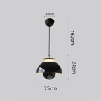 LED Pendant Light Fixture - Nordic Modern Design with Adjustable Height - Ideal for Dining Room, Kitchen, and Living Spaces