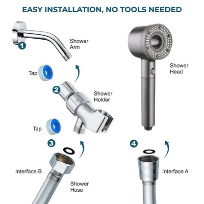 Enhanced Power Shower Head – Designed for Consistent High Pressure
