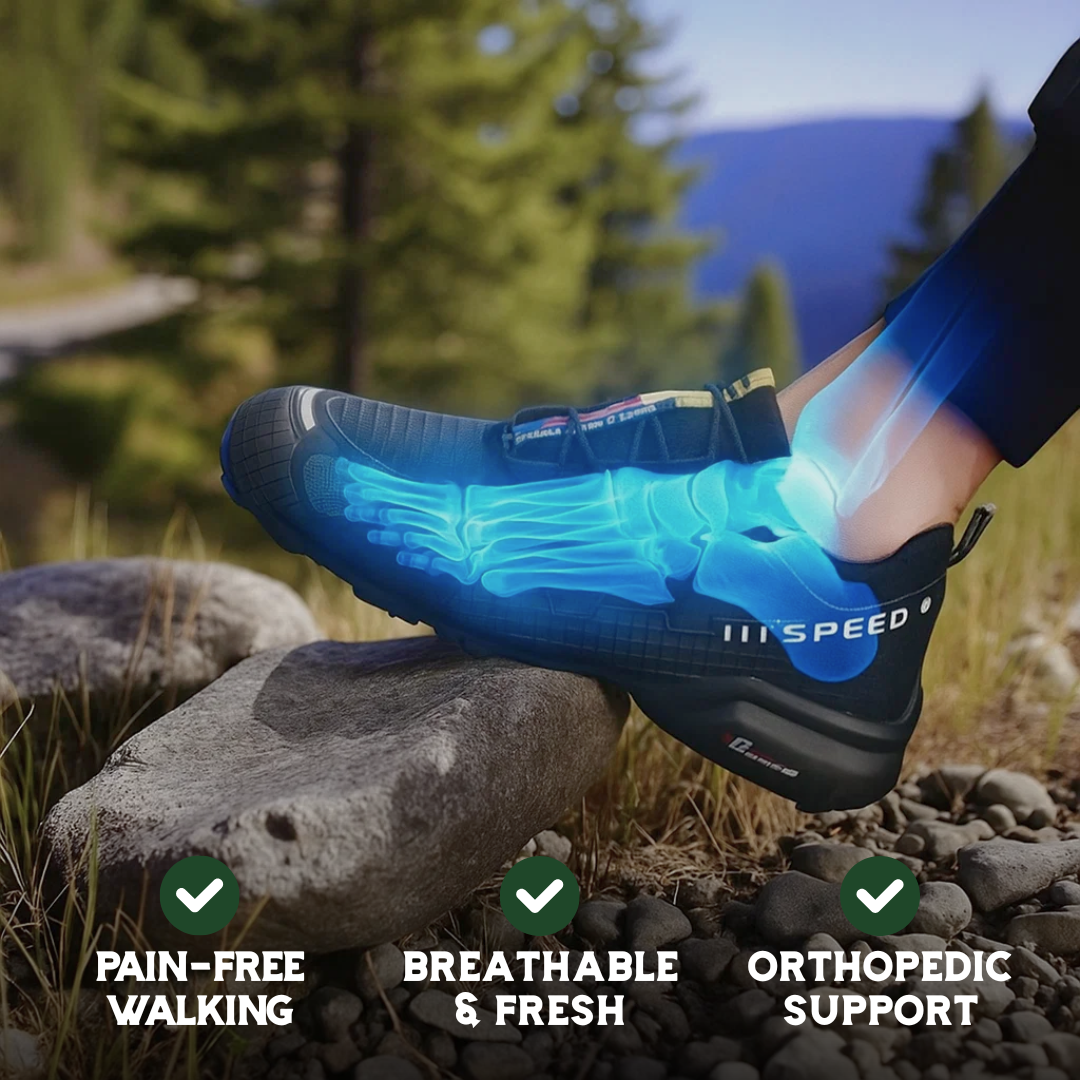 Orthopaedic Allrounder Walking Shoes | Slip-Resistant, Breathable & Supportive Good Footwear for Walking