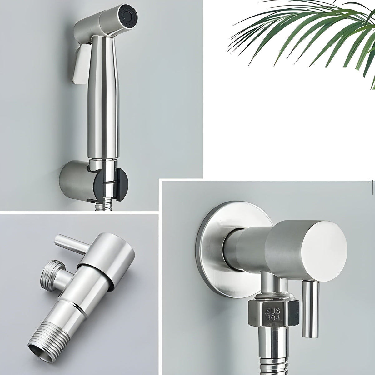 Bidet Shower Head - Stainless Steel Handheld Toilet Sprayer