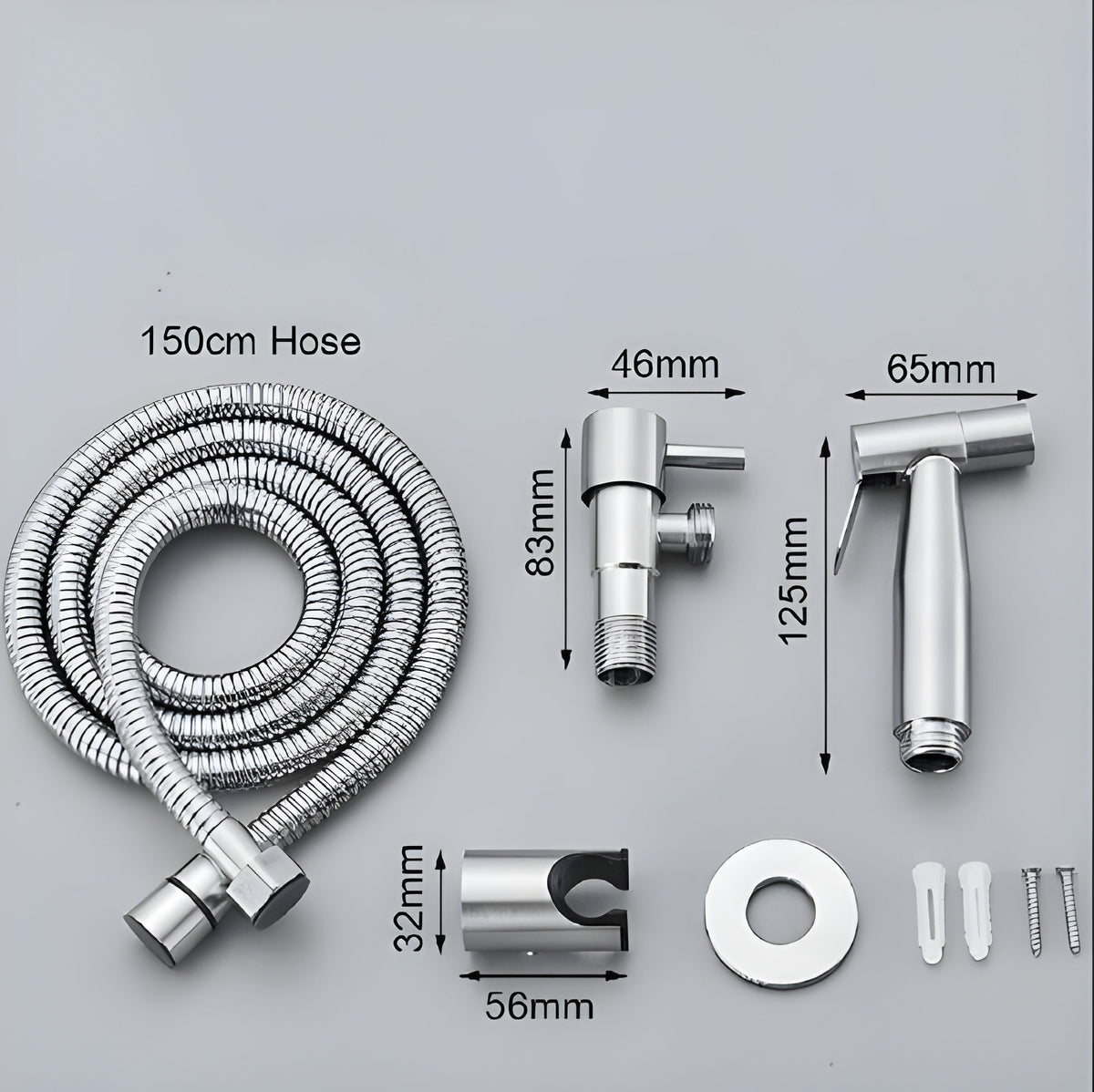 Bidet Shower Head - Stainless Steel Handheld Toilet Sprayer