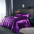 Silk Bedding Set – Silky Bed Sheets for Double & King Size / Silk Bedclothes