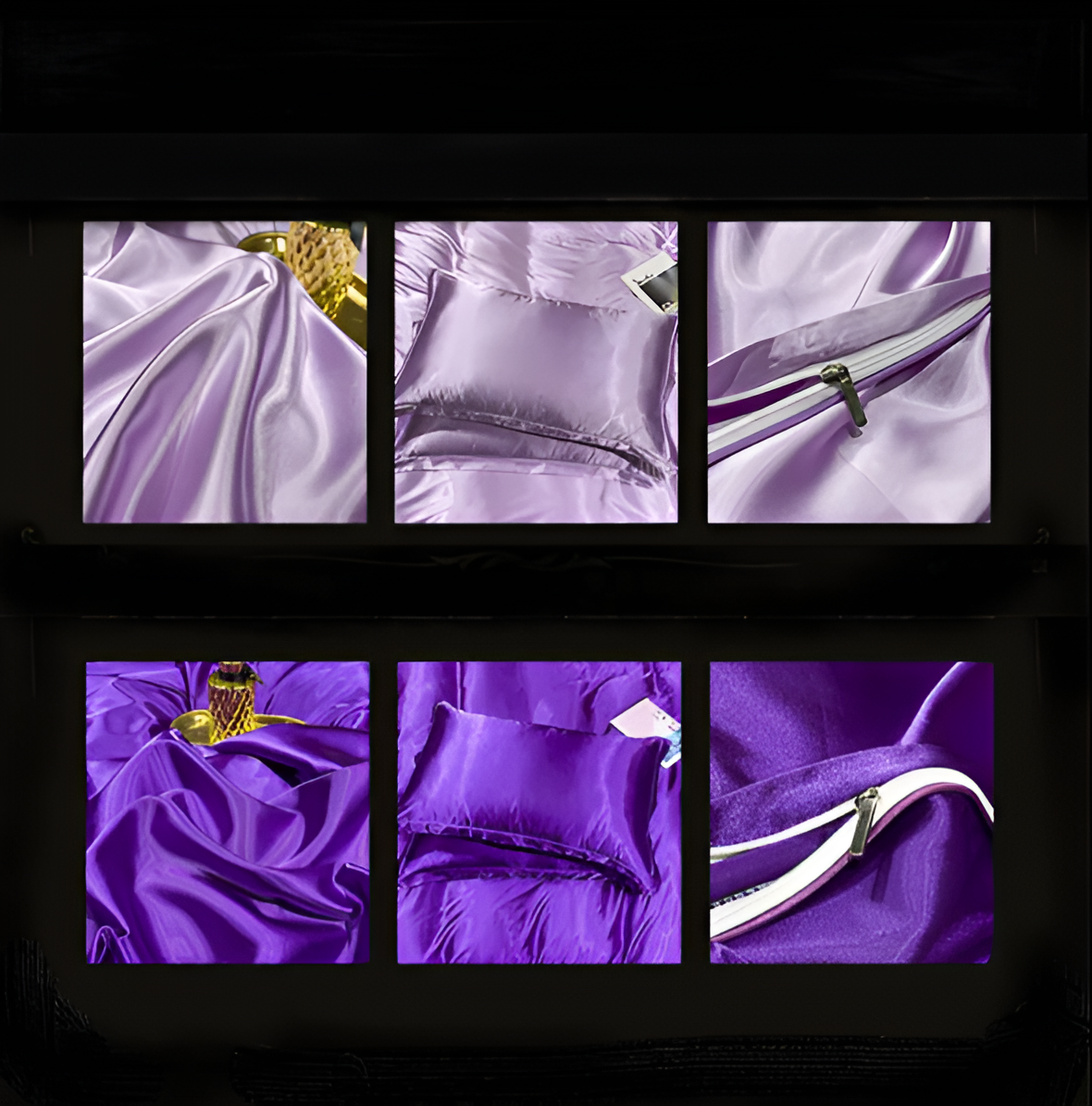 Silk Bedding Set – Silky Bed Sheets for Double & King Size / Silk Bedclothes