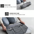 Compression Packing Cubes | Maximise Space by 60%, Lightweight & Durable for Travel, Hiking, Camping & Road Trips