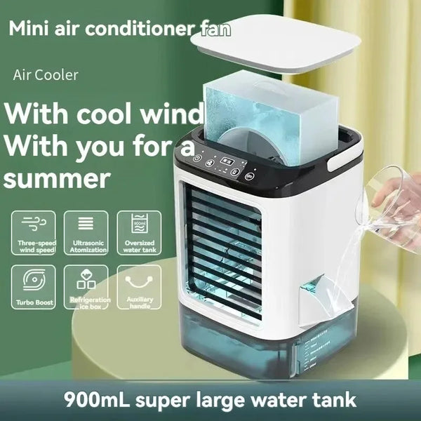 Small Cular MiniatureAC Small Portable Air Cooler – Compact & Efficient Desk Air C ...