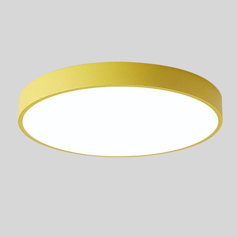 Scandinavian Circular LED Ceiling Light | Soft Illumination, Minimalist Design & Ideal for Bedrooms and Work Areas