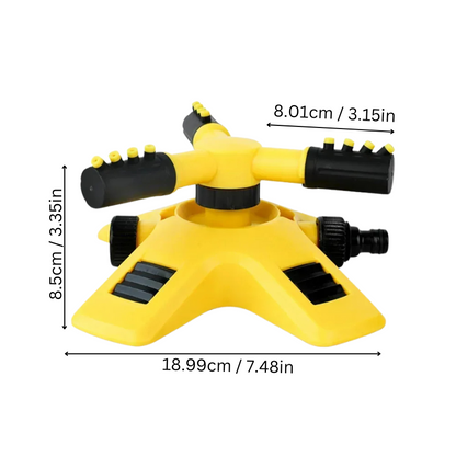 360° Rotating Lawn Sprinkler | Stable, Multi-Angle Nozzles for Even Coverage in Large Gardens