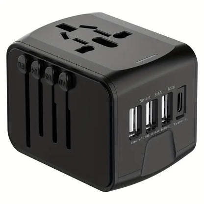 Universal Travel Adapter | Worldwide Compatibility, Compact Design & Ideal for Frequent Flyers and International Explorers