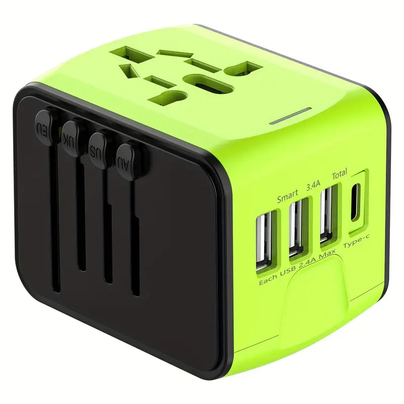 Universal Travel Adapter | Worldwide Compatibility, Compact Design & Ideal for Frequent Flyers and International Explorers