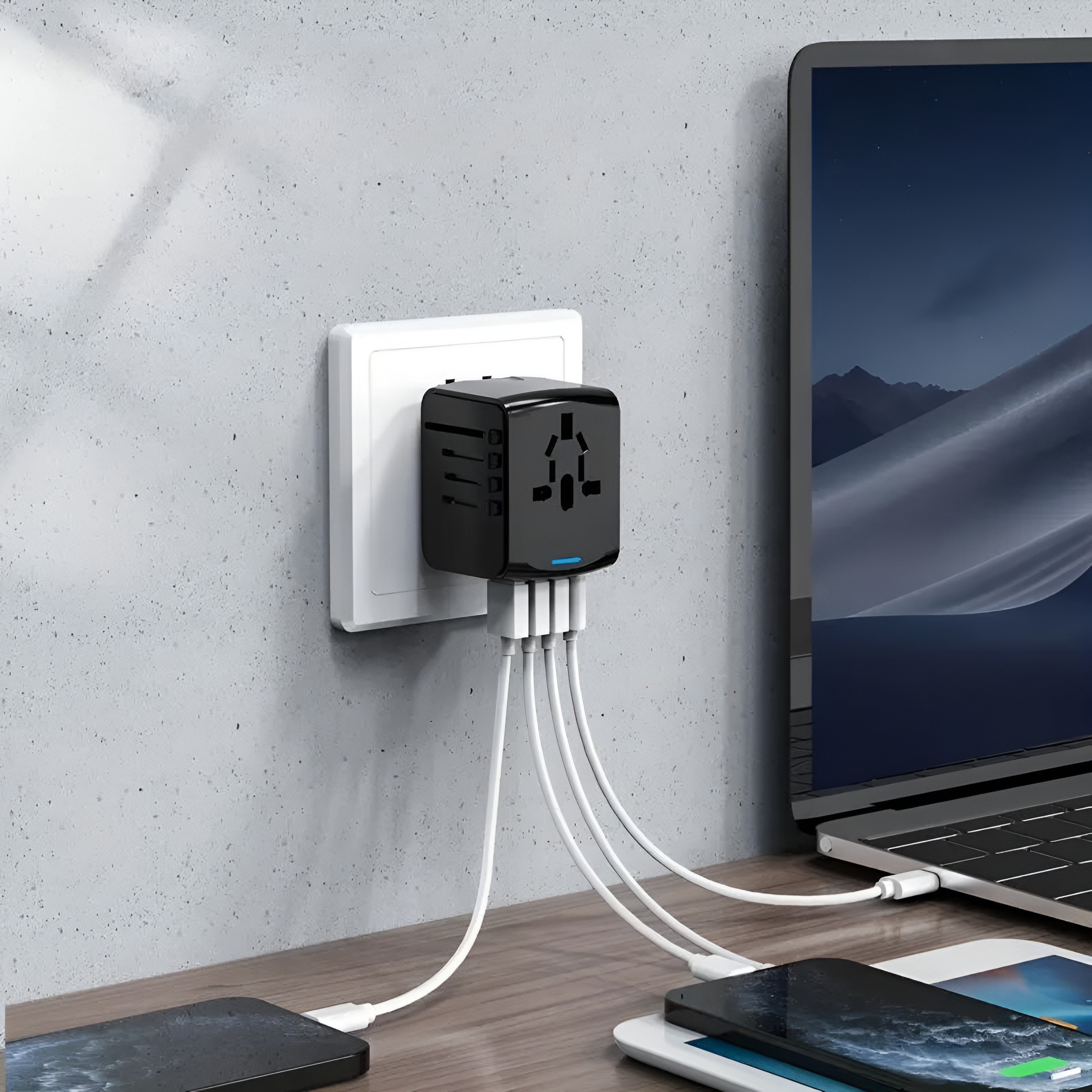 Universal Travel Adapter | Worldwide Compatibility, Compact Design & Ideal for Frequent Flyers and International Explorers