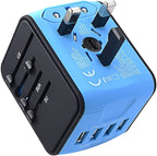 Universal Travel Adapter | Worldwide Compatibility, Compact Design & Ideal for Frequent Flyers and International Explorers