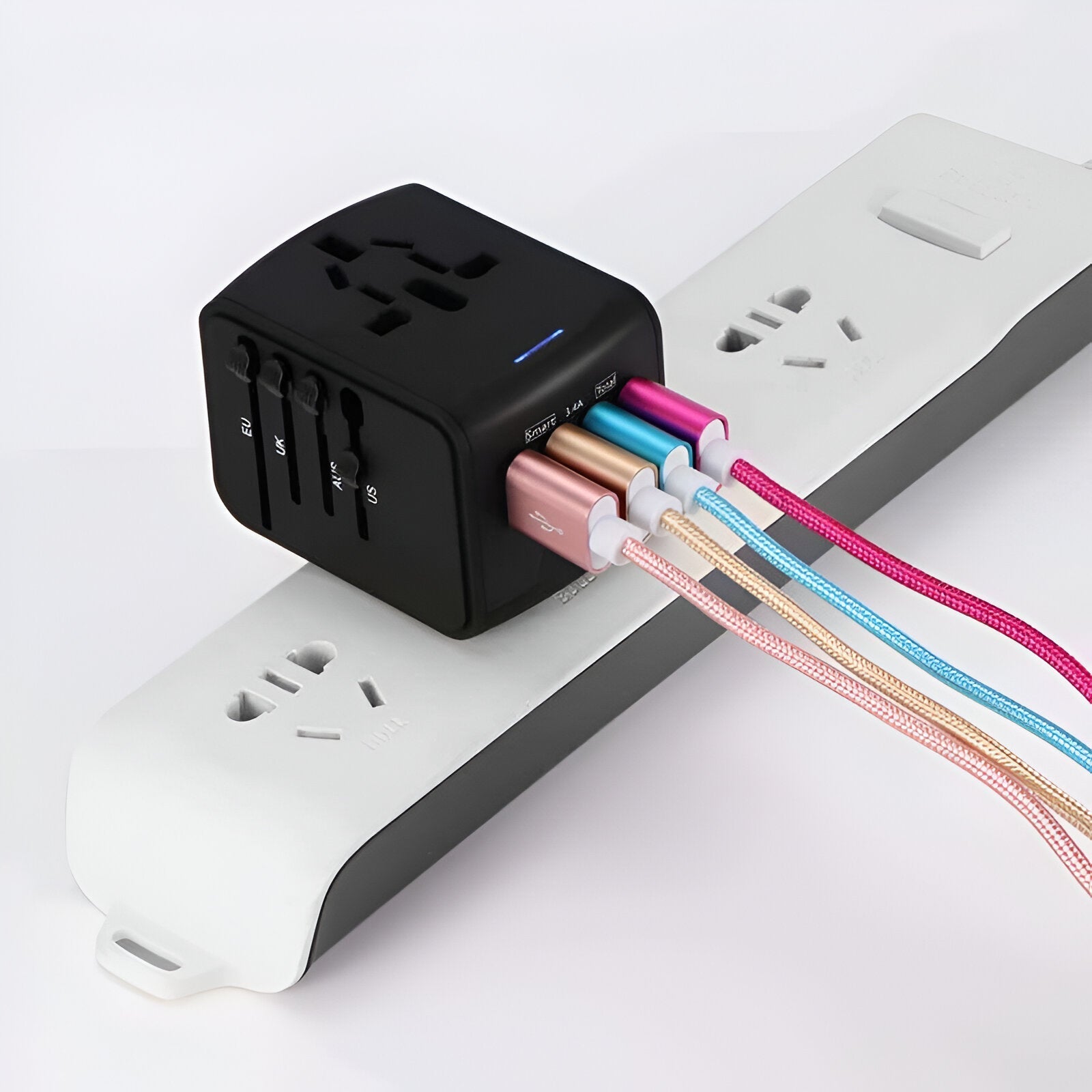 Universal Travel Adapter | Worldwide Compatibility, Compact Design & Ideal for Frequent Flyers and International Explorers