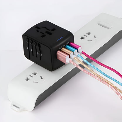 Universal Travel Adapter | Worldwide Compatibility, Compact Design & Ideal for Frequent Flyers and International Explorers