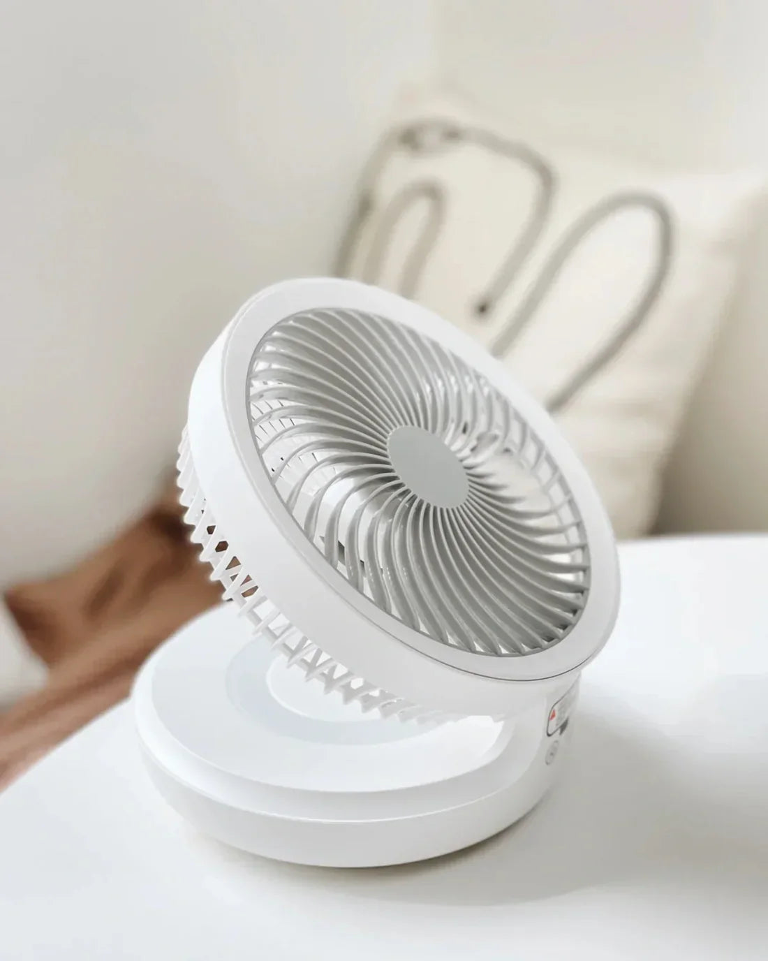 Portable Wall Fan | Multifunctional, USB Rechargeable & Whisper Quiet for Home, Office & Outdoor Use