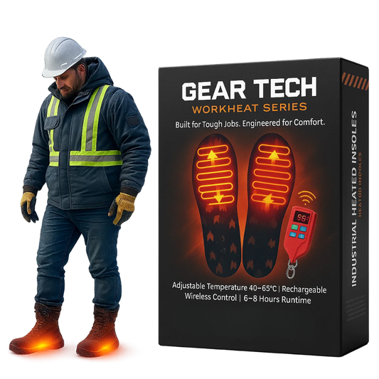 Rechargeable Heated Insoles for Work Boots – Electric Thermal Foot Warmers for Construction, Outdoor & Industrial Use UK