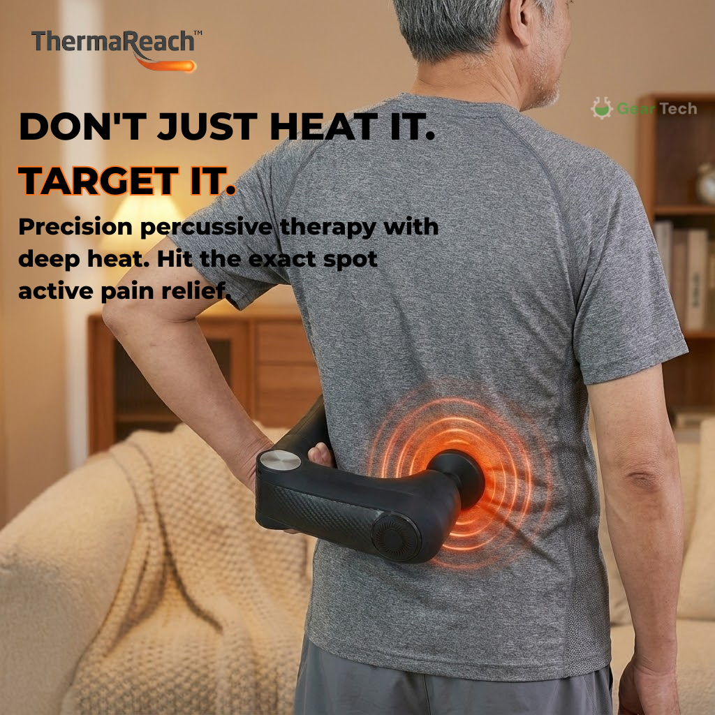 ThermaReach™ - Back Heater & Massager Gun