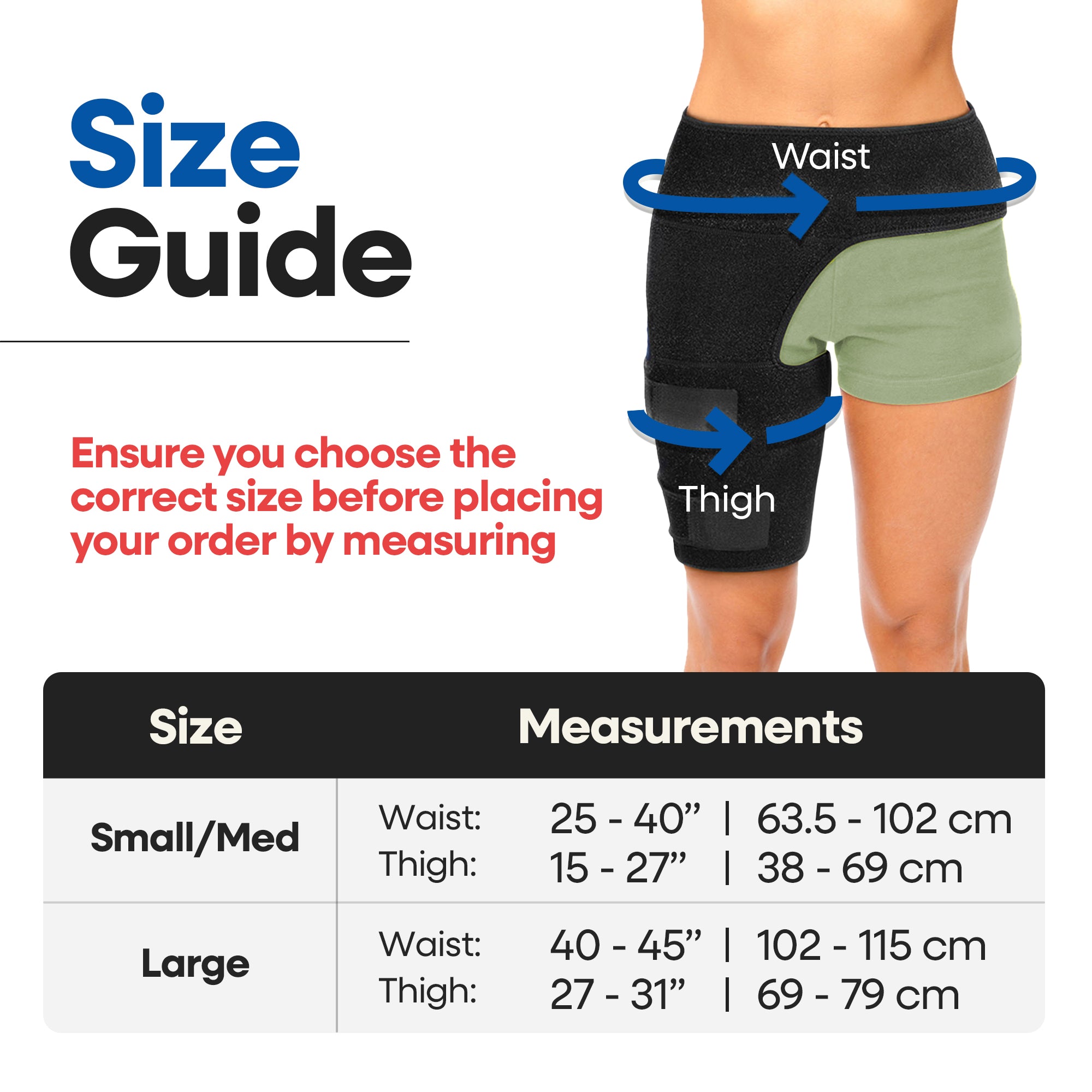Sciatica Nerve Pain Relief Brace | Hip Brace & Thigh Compression Sleeve | Groin & Hamstring Support Wrap | Adjustable