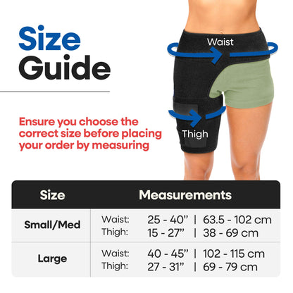 Sciatica Nerve Pain Relief Brace | Hip Brace & Thigh Compression Sleeve | Groin & Hamstring Support Wrap | Adjustable