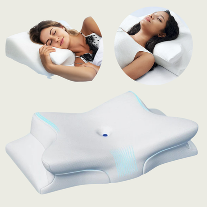 Pillow for Side & Back Sleepers – Orthopedic Memory Foam Pillow for Neck & Shoulder Pain Relief and Perfect Sleep Alignment