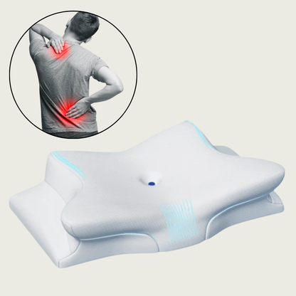 Pillow for Back & Shoulder Pain Relief – Orthopedic Memory Foam Posture Pillow for Neck, Shoulder & Spinal Alignment Support