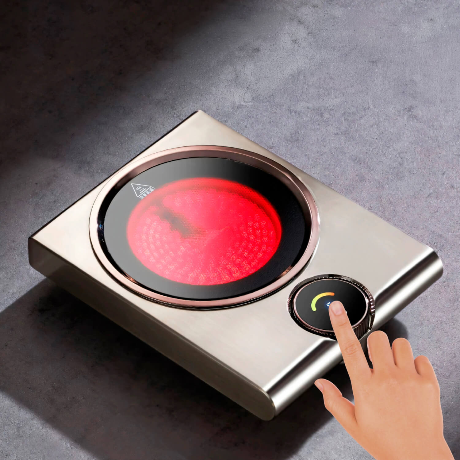 Electric Hot Plate | Japanese Portable Electric Stove - 1000W Rapid Heating, Touch Control & Ideal for Cooking and Tea Brewing