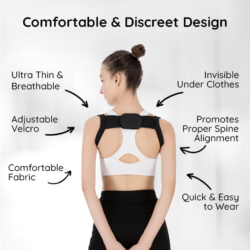 Invisible Back Posture Corrector | Adjustable, Comfortable Design for Improved Posture and Back Support