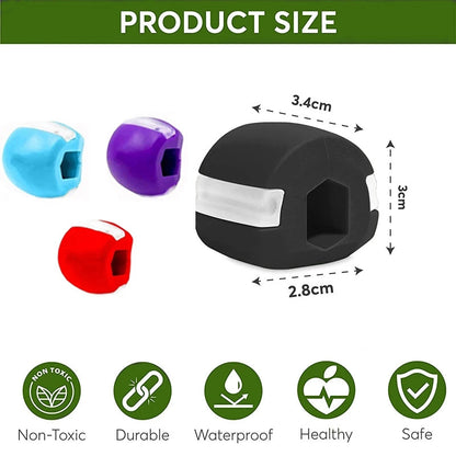 Jawline Sculptor | Jaw Toner Food-Grade Silica Gel Facial Exerciser for Slimming & Defining Mewing at Home or On-the-Go